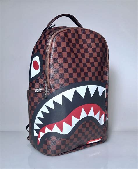 sprayground shark backpack louis vuitton